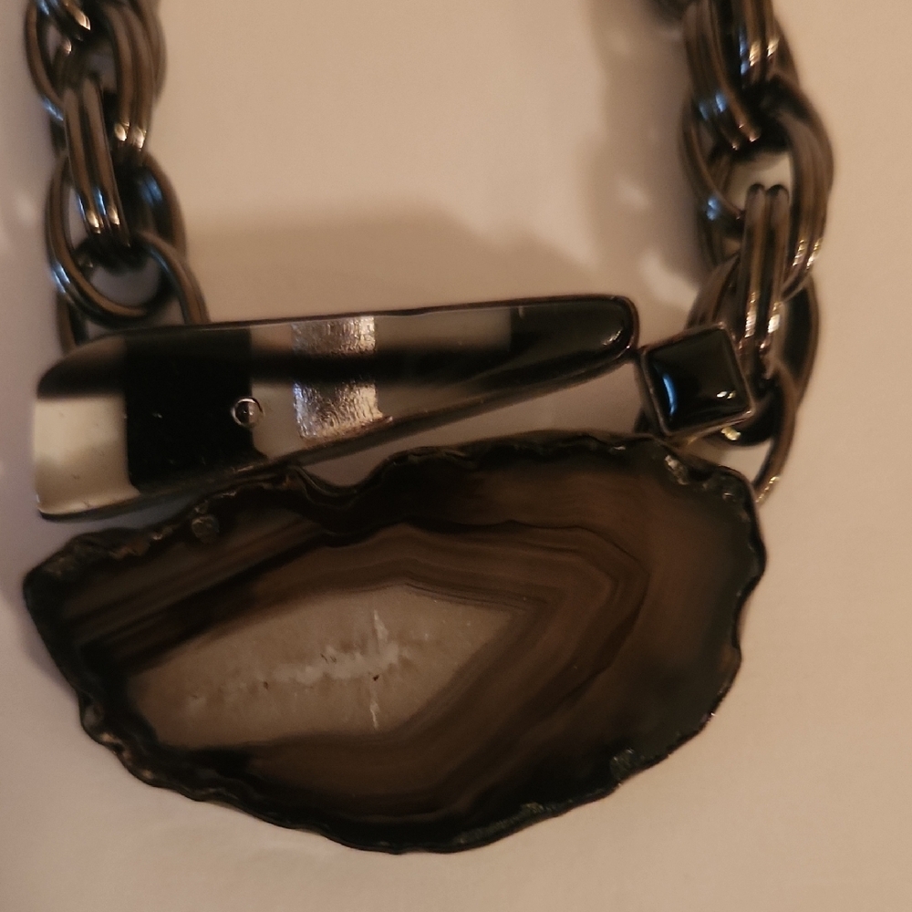 Multicolor Signed Chain Necklace - image 8